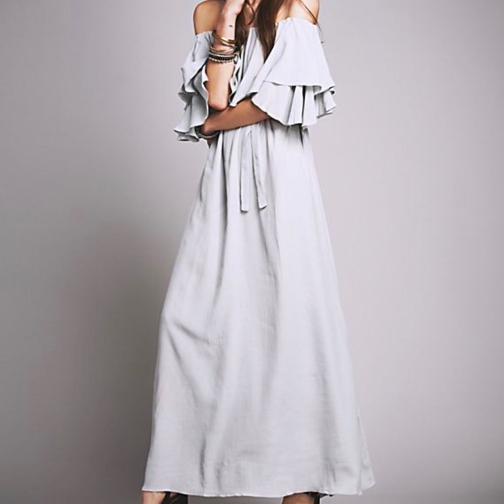 Free People Maison Grey Maxi Dress